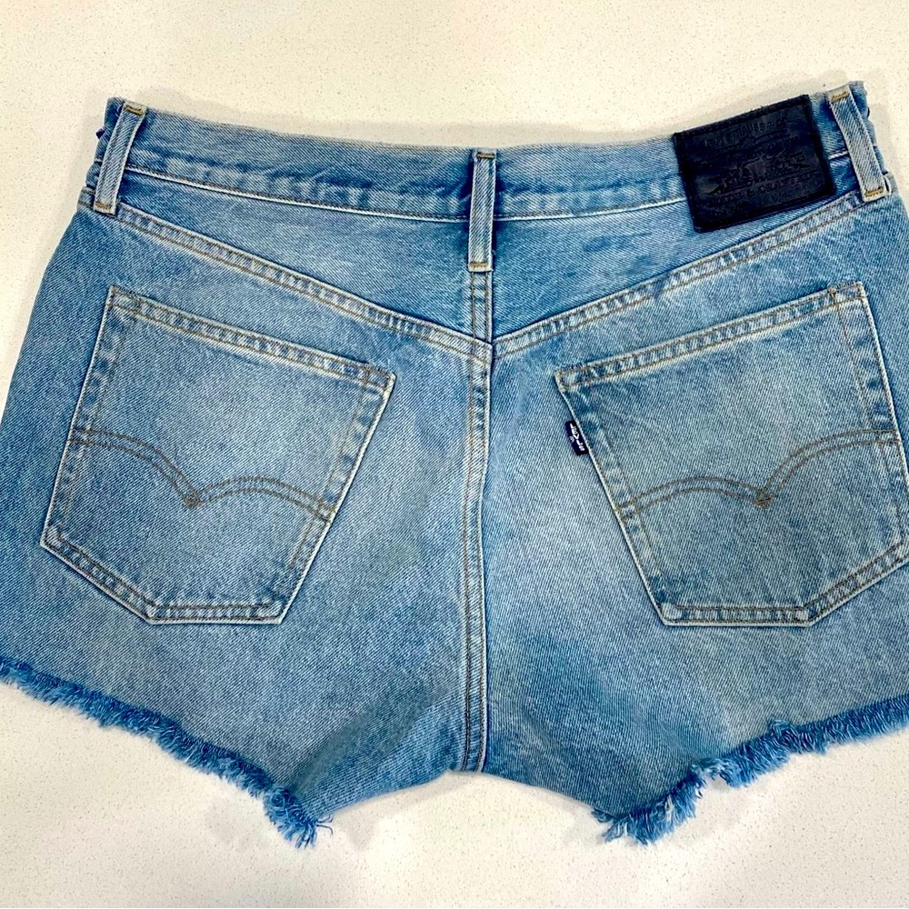 Levi’s Made & Crafted denim jacquard shorts